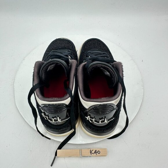 Nike Vogue Air Jordan 3 RTR SE AWOK NRG Women Sz 7 BQ3195-001 Black Cement Shoes - Picture 9 of 11